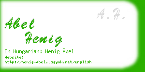 abel henig business card