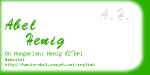 abel henig business card